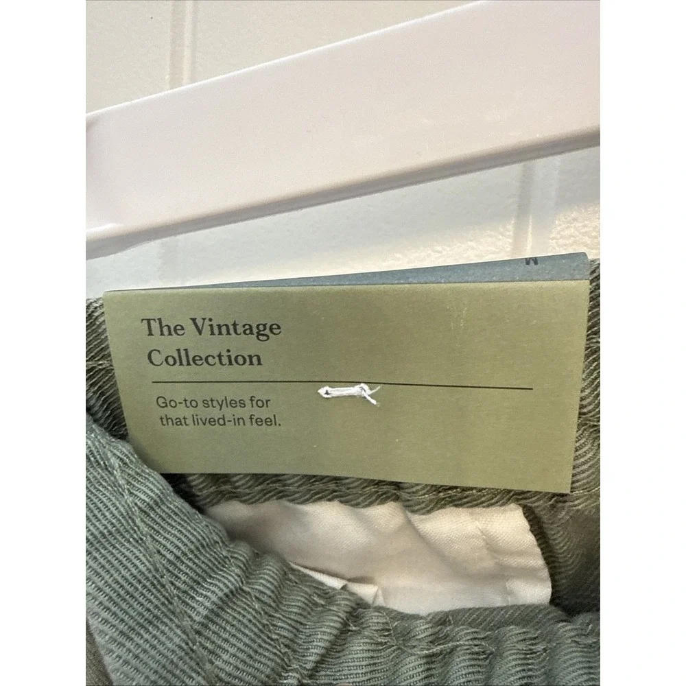 NEW Goodfellow & Co The Vintage Pull On Shorts Green Men's Size M Elastic Waist
